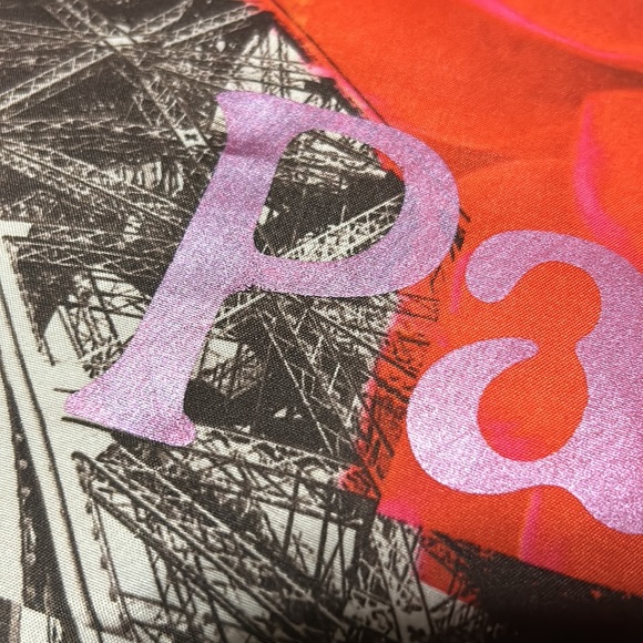 Y2K vintage Paris Eiffel Tower throw pillow - Picture 5 of 6